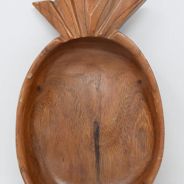 Monkeypod Wooden Vintage Pineapple Shallow Bowl 