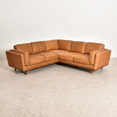 Caramel Leather Sectional