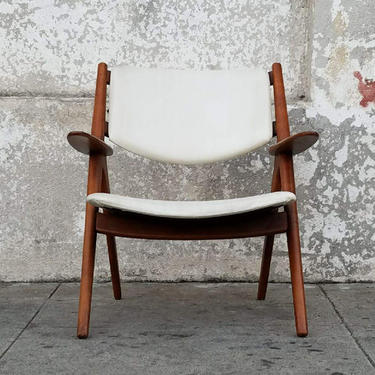 Vintage Midcentury Danish Sawbuck Chair