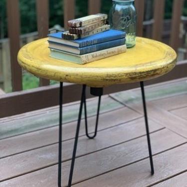 Small End Table, Plant Stand, Repurposed Antique