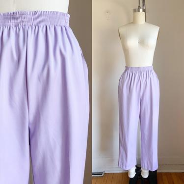 Vintage Lavender High Waisted Pull-up Pants / S-M 