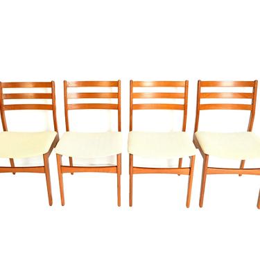 Teak Dining Chairs Set of 4 Chairs Danish Modern 