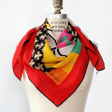 Love and Peace Silk Collage Scarf
