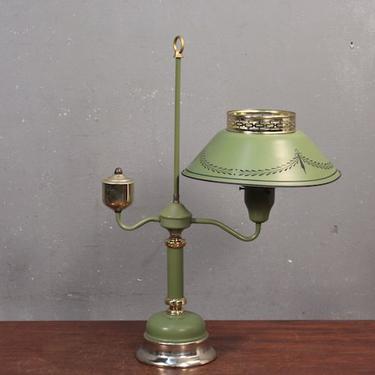 Olive Candelabra Tole Table Lamp