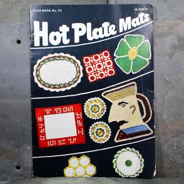 Hot Plate Mats Crochet Pattern Book, Star Book No. The 70 by the American Thread Company, 1950 | FREE SHIPPING 