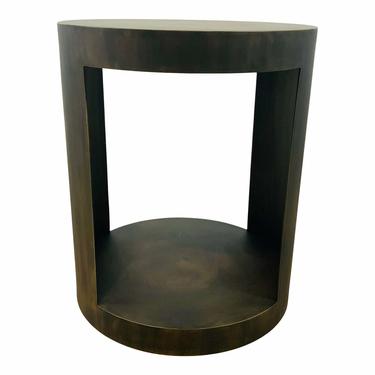 Modern Antique Brass Finished Side Table