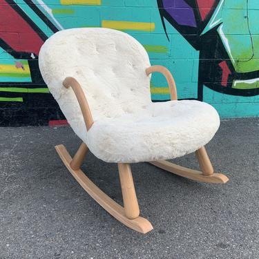 “hand Crafted “clam Style Rocking Chair