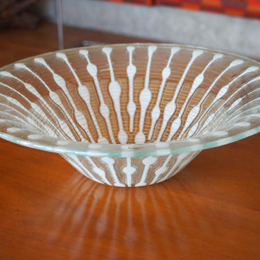Vintage Higgins Classic Lines Glass Bowl 