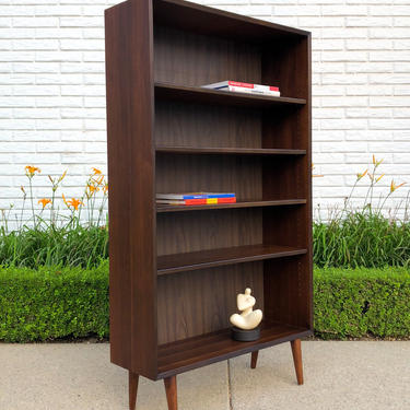 A pair of Mid-Century Modern Walnut Bookcases 