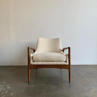 Ib Kofod-Larsen Lounge Chair in Boucle 