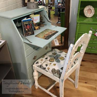 Hand painted desk and chair