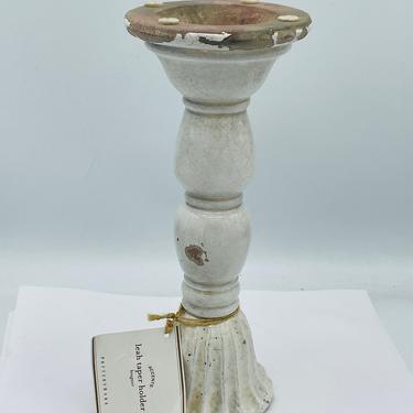 Vintage Leah Taper Rustic Candlestick Holder-Lovely Condition 
