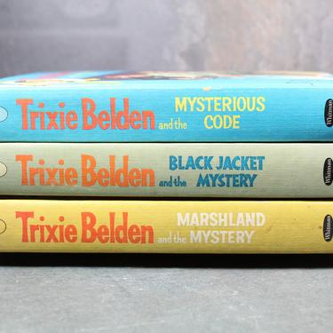Set of 3 1950s Trixie Belden Books by Kathryn Kenny, Volumes 7, 8 & 10 - Vintage, Classic Children's Novels - Excellent Condition 
