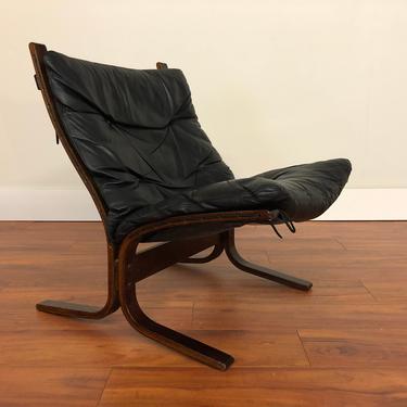 Ingmar Relling for Westnofa Siesta Low Back Leather Lounge Chair - Made in Norway 