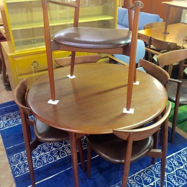 Harry Ostergaard Set Six (6) Danish Teak Dining Chairs