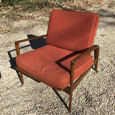 Classic Danish Breakdown Lounge Chair Stained Baltic Birch Mid-Century Vintage 1950s 1960s Mad Men Era 