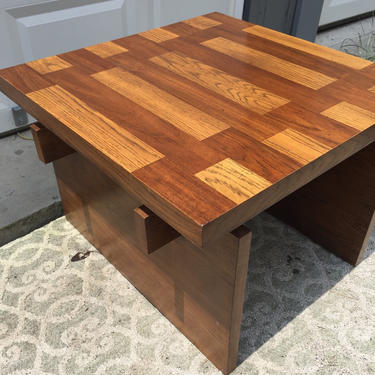 Mid-Century Oak Parquetry Coffee Table by Lane - Pickup and delivery to selected cities 