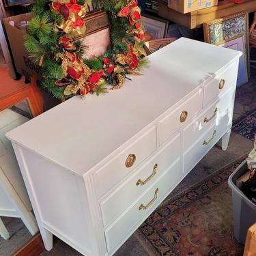 Seven Drawer French Provincial Dresser, 54x18x31