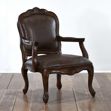 Carved French Bergere Armchair