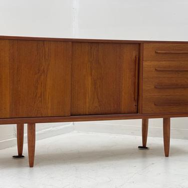 Free and insured shipping within US - Danish Teak Design Sideboard or Credenza Or Buffet 
