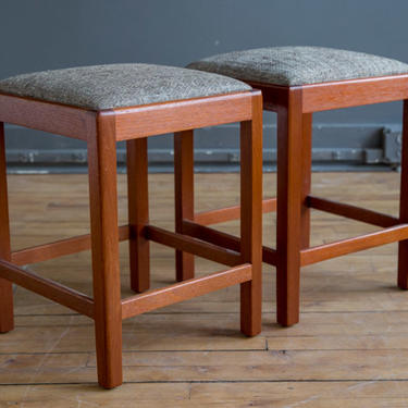 pair of mahogany quigley stools
