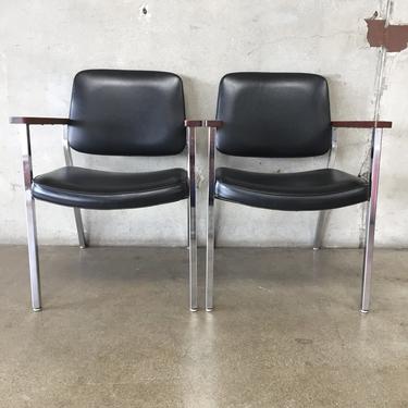 Pair Of Executive Office Chairs By United Furniture Company