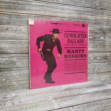 Marty Robbins Gunfighter Ballads n Trail Songs, 1970s Country &amp; Western Music, CS 8158 Columbia Records, Vintage Marty Ribbins Vintage Vinyl 