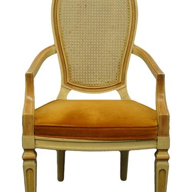 Century Furniture French Provincial Cane Back Dining Arm Chair 