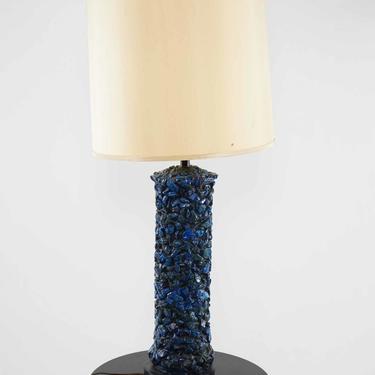Blue and Green Ceramic Lamp