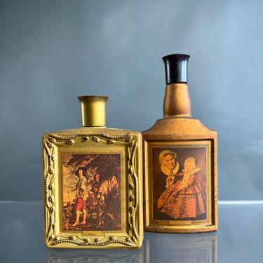 Vintage 60s/70s Limited Edition Gold Decanters Baroque Artist Series 