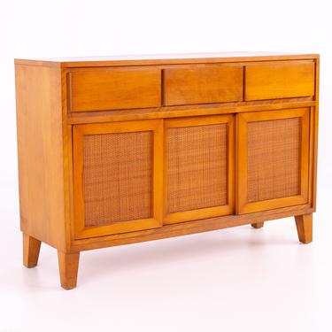 Russel Wright for Conant Ball Mid Century Blonde Sideboard Buffet Credenza - mcm 