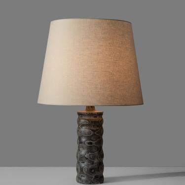 Stained Wood Table Lamp