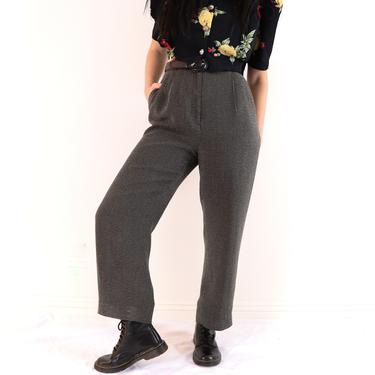 1990's Gray Minimalist Pants/High Waist Minimalist Pants/1990's Relaxed Trousers/1990's High Waist Pants/Gray Minimalist Pants/Size 10 