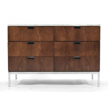 Florence Knoll Rosewood Credenza with Marble Top