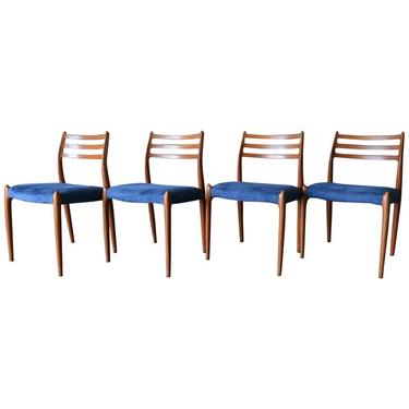 Niels Moller Model 78 Teak Dining Chairs, Set of 4, circa 1960