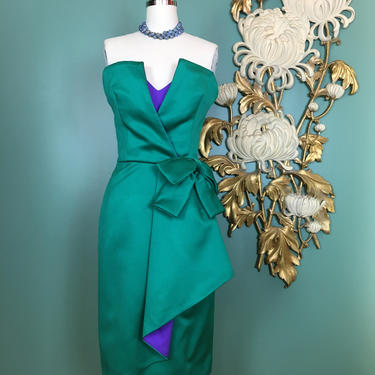 victor costa dress designer Sisterwife Vintage Victor Costa Iridescent Gown on Garmentory