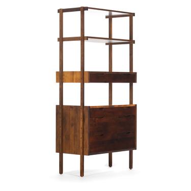 Noral Olson for Kopenhavn Free Standing Wall Unit / Room Divider / Bookcase in Walnut 