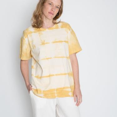 MBS Naturally Dyed T-Shirt, Organic Cotton in Mexican Mint Marigold Striped