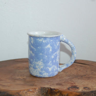Bennington Potters, Morning Glory Blue, Coffee / Tea / Cocoa Mug ~ Retired #1967 ~ Signed D.G. (David Gil) Lead Free ~ Excellent Condition 