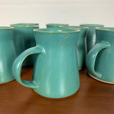 Vintage Bennington Pottery Mugs and Cream and Sugar Set 