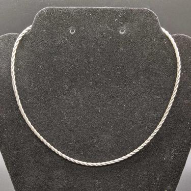 Sterling Silver Italian Braided Necklace