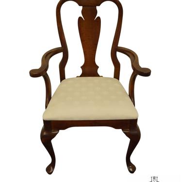 CRESENT FURNITURE Solid Cherry Traditional Queen Anne Style Dining Arm Chair 
