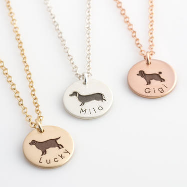 Pet Necklace, Dog Necklace, Personalized Dog Necklace, Dog Mom Necklace, Dog Memorial Necklace, Dog Lover Necklace 