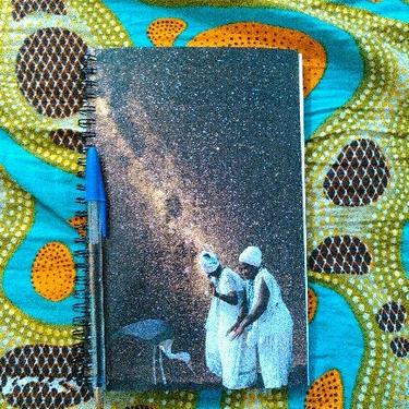 Imperfect Mirlande Taming Cosmos Blank Journal  African American Art Collage 