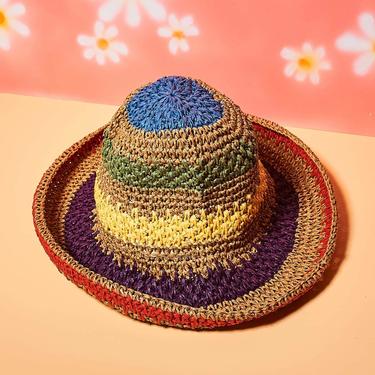 Striped Crochet Summer Hat