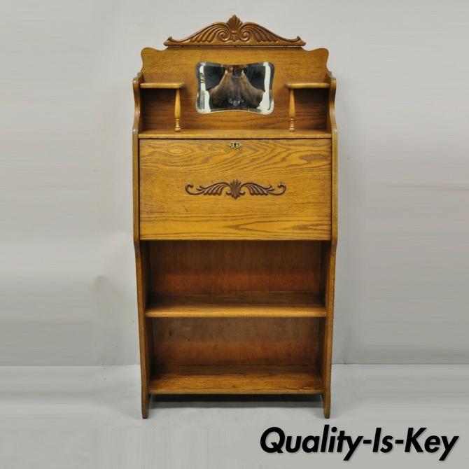 Antique Larkin Golden Oak Eastlake, Antique Oak Secretary Desk Value