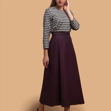 PREORDER: A-Line Flannel Midi Skirt