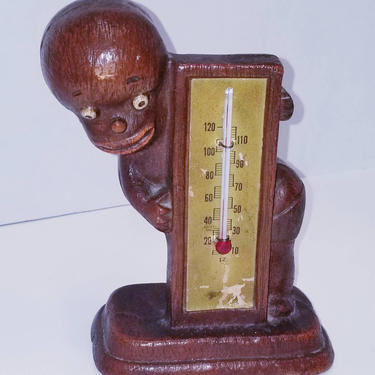 Black Americana desk thermometer 