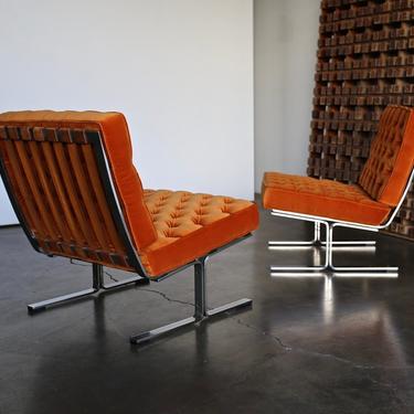 Karl Erik Ekselius model F60 Lounge Chairs circa 1965