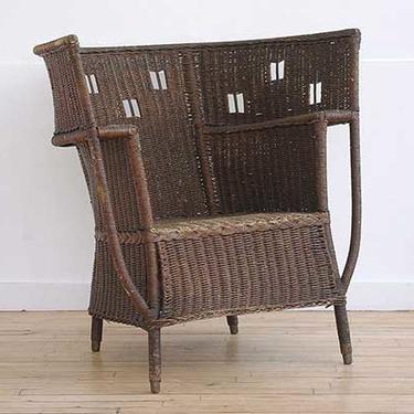 Aesthetic Movement Wicker Chair